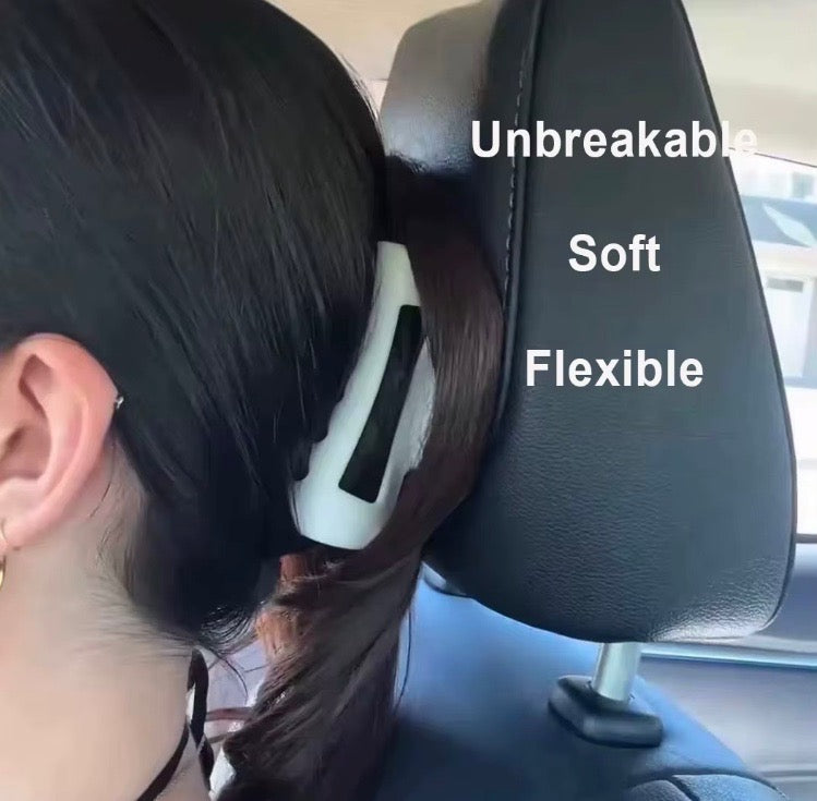 Flexible hair clip for comfort